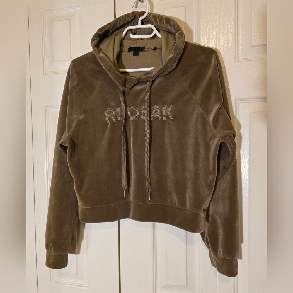 Rudsak VALERIA WOMEN'S VELOUR HOODIE Medium